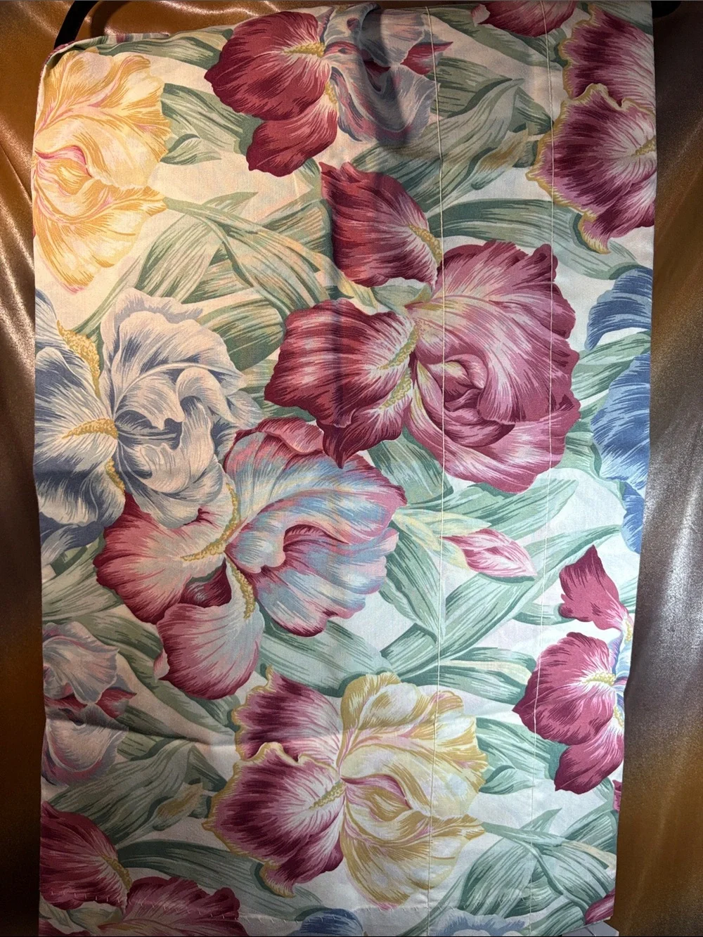 Vintage 90’s Floral Fabric Panel in Pink, Blue, Green, Yellow. Box A